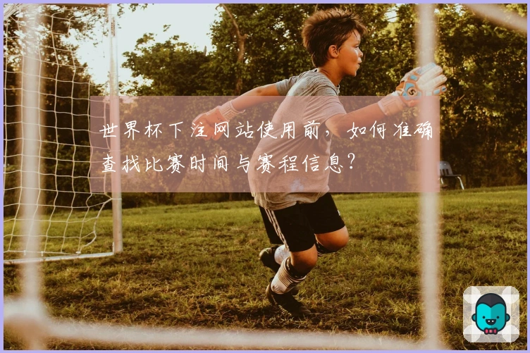 世界杯下注网站使用前，如何准确查找比赛时间与赛程信息？