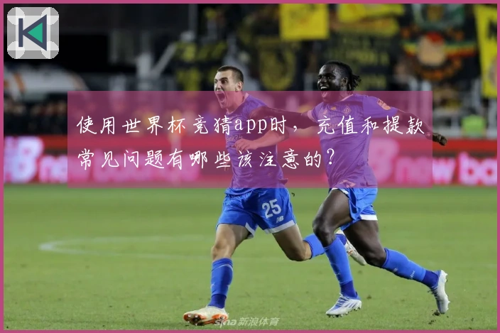 使用世界杯竞猜app时，充值和提款常见问题有哪些该注意的？