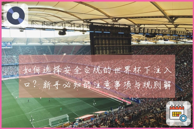 如何选择安全合规的世界杯下注入口？新手必知的注意事项与规则解析