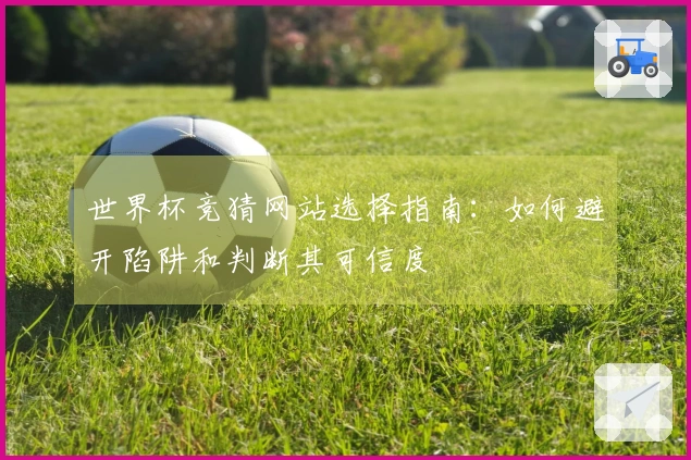 世界杯竞猜网站选择指南：如何避开陷阱和判断其可信度